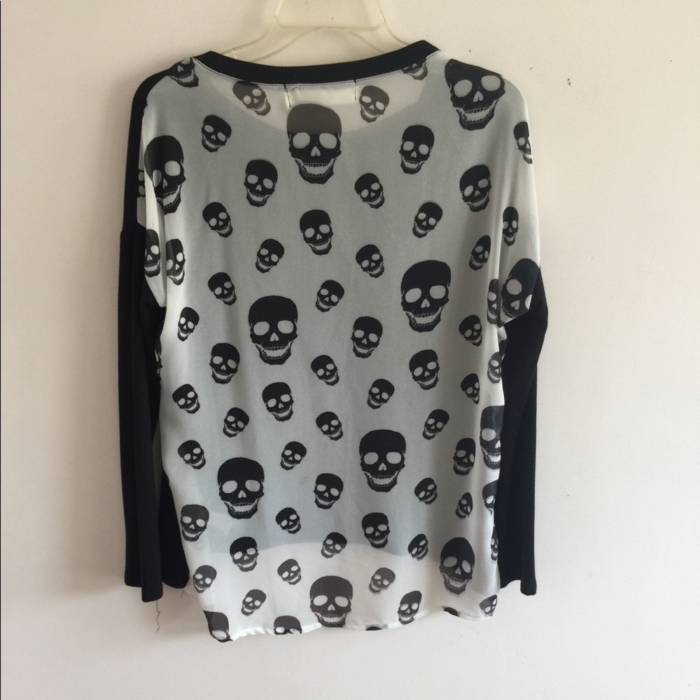 VINTAGE HAVANA SKULL BLOUSE SZ M